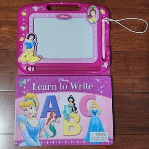 Disney Princess Learn to Write Book with Magnetic Drawing Board